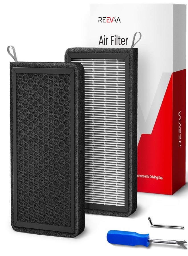 REEVAA 2025 Upgraded HEPA Tesla Model 3 Cabin Air Filter | Premium Activated Carbon | Design for Model 3 (2016-2025 Highland) Replacement Accessories with Install Tools - Image 1