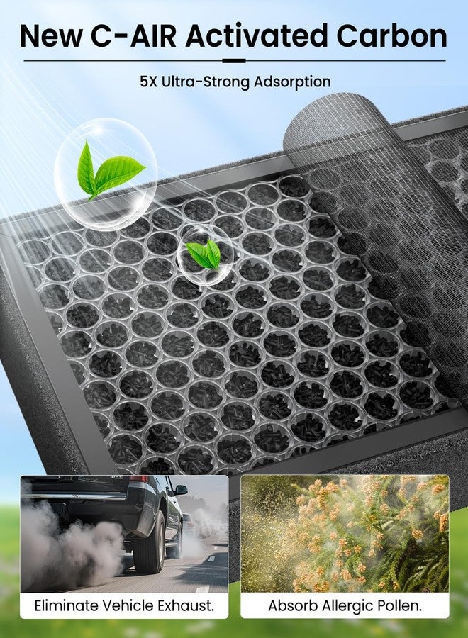 REEVAA 2025 Upgraded HEPA Tesla Model 3 Cabin Air Filter | Premium Activated Carbon | Design for Model 3 (2016-2025 Highland) Replacement Accessories with Install Tools - Image 5