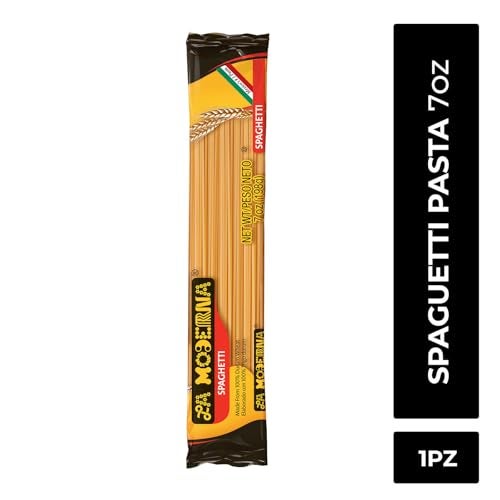 LA MODERNA, Spaghetti Pasta 7 oz (Pack of 1) | Made with Durum Wheat Semolina | Enriched with Iron & B Vitamins | Non-GMO | Kosher | Quick-Cook Italian Staple - Image 2