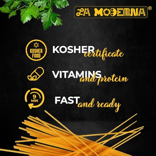 LA MODERNA, Spaghetti Pasta 7 oz (Pack of 1) | Made with Durum Wheat Semolina | Enriched with Iron & B Vitamins | Non-GMO | Kosher | Quick-Cook Italian Staple - Image 3