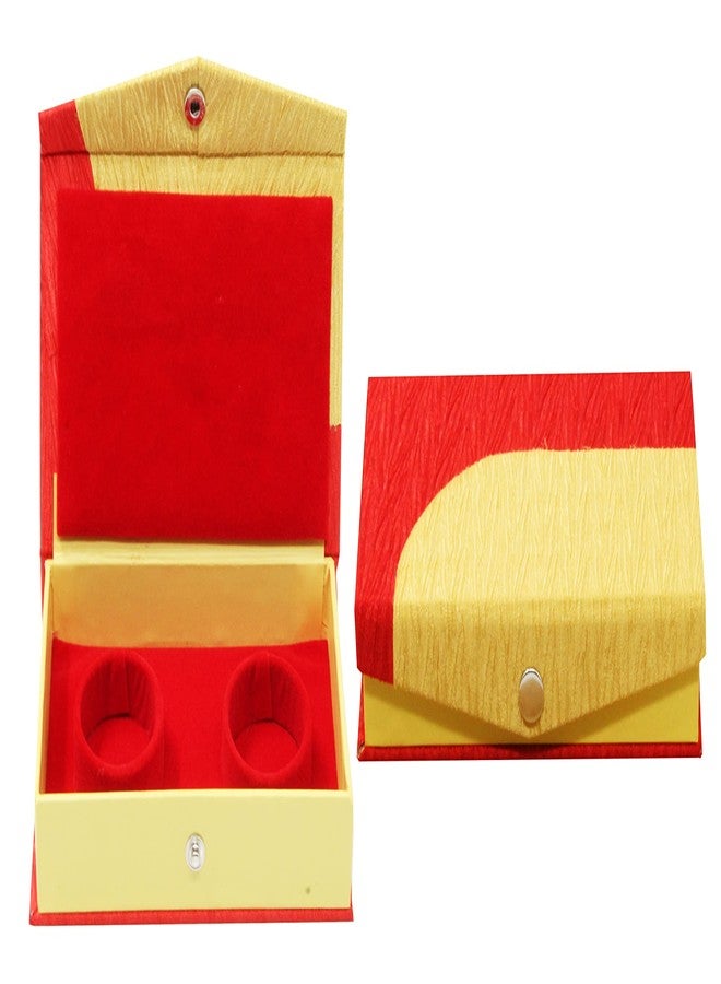 LUCES Jewellery Bracelet Pair Bangle Set Display Organiser Anklet Storage Box Case Showcase Wedding Jewelry Storage Holder Pack of 2 Golden - Image 2