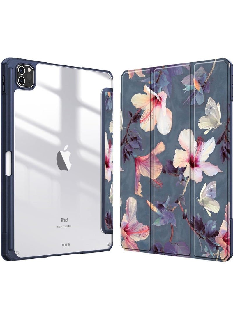 روك بو آي باد برو 11 بوصة ( الجيل الرابع / الجيل الثالث ) الهجين رقيقة جدا حالة الهاتف 2022 / 2021 - [ المدمج في حامل القلم ] صدمة برهان كم ، مع غلاف شفاف ، كما ينطبق على آي باد برو 11 بوصة الجيل الثاني - Image 1