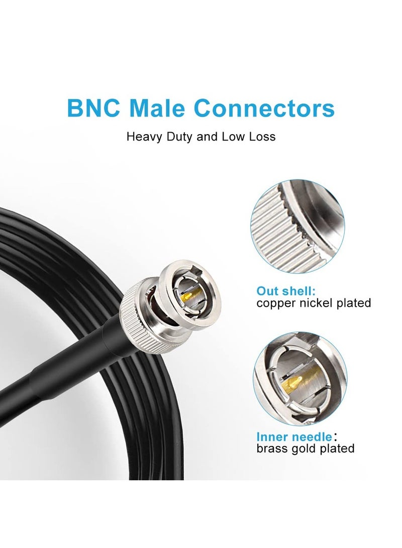 سانموجيد كابل SDI 16.4 قدم/5 متر، كابل HD-SDI 75 أوم BNC ذكر BNC إلى ذكر BNC ذكر كابل فيديو محوري SDI - Image 3