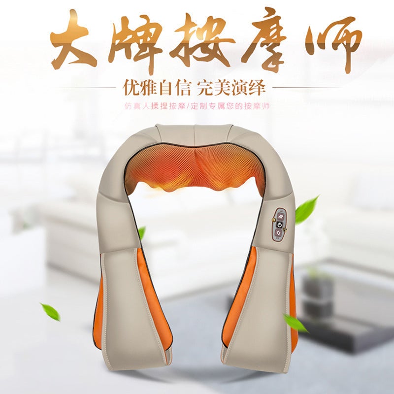 Factory Shoulder And Neck Massager Kneading Heating Vertebral Physiotherapy Instrument Kneading Neck Car Home Shawl Massage Instrument - Image 2