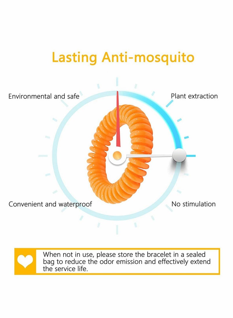 Excefore Mosquito Repellent Bracelet, All Natural DEET Free Anti Insect Bands, Keep Away Insects, Bugs and Midge, Long Lasting Waterproof and Safe for Adults and Children (10 Pack)  - Image 3