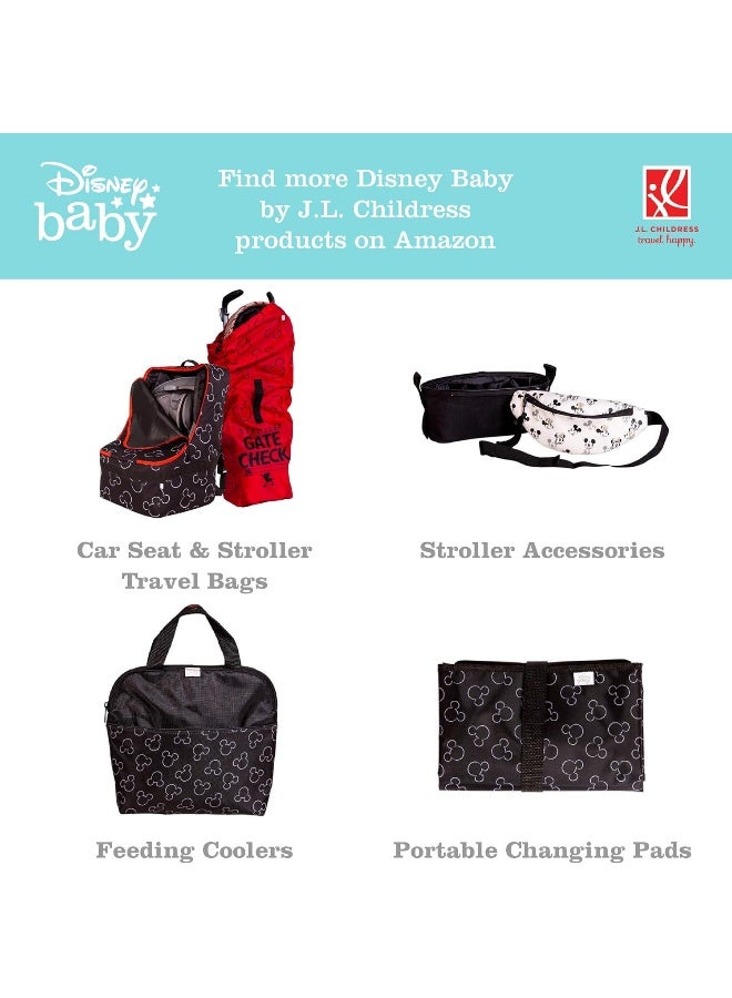 J.L. Childress Disney Baby by Side Sling Stroller Cargo Net, Stroller Organizer & Storage, Mickey Black - Image 5