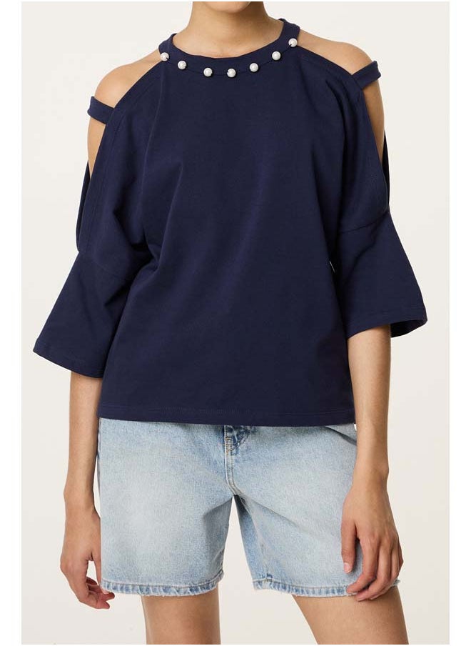 BSB - Blouse with shoulders cut out - Image 1