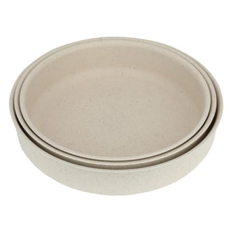 Turkish Circular Shape Granite Oven Trays 3-Piece Set, Beige - Image 3