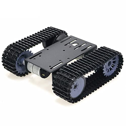 Swaytail Premium Robot Tracked Car Chassis Kits with 2pcs DC Motor Caterpillar Moving Robotic Tank Platform with 2pcs Tracks for Arduino Raspberry Pie Microbit Python DIY - Image 1