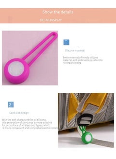 XFXINGFU Clip on Light Dog Collar for Night Walking Silicone LED Dog Collar Paw Pet Tag Waterproof Safety Night Walk Light for Large Medium Small Pet Cat Camping Run, battery Included  - Image 2