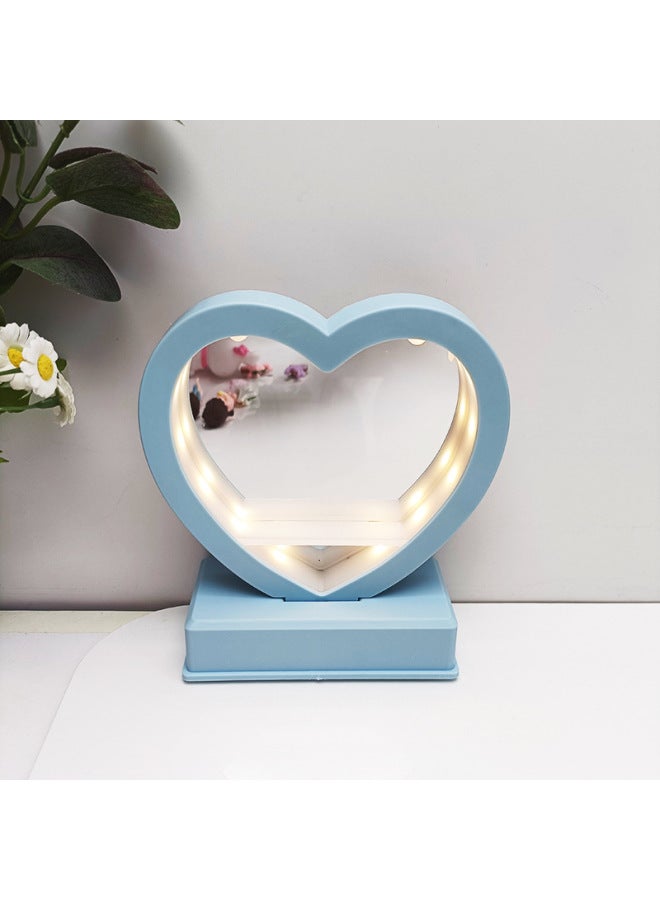 Creative Love Night Light Mirror Dressing Mirror Children's Handmade DIY Main Body Girls Practical Gift With Mirror Night Light