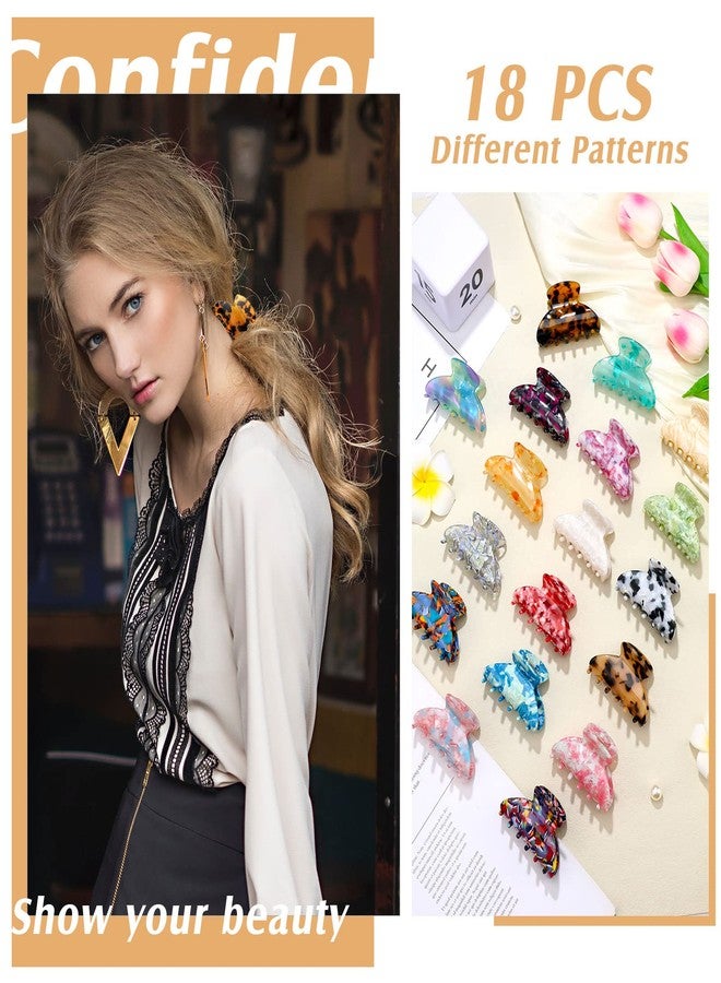 Janinka 18 Pcs Tortoise Shell French Barrettes - 2.6 Inch Banana Celluloid Hair Clips, Leopard Print Hair Accessories for Women - Image 2