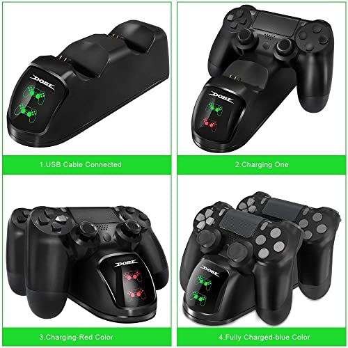 Dobe New World Ps4 Controller Charging Dock With Cable (Black), USB - Image 3