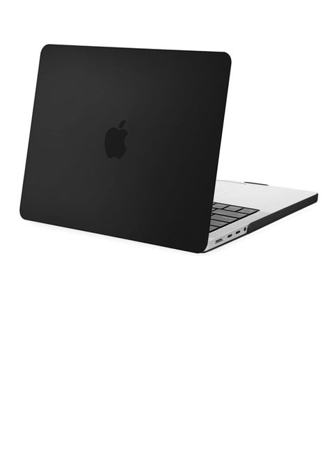 Case Compatible For MacBook Pro 14 inch Case 2024 2021 M3 A2918 A2992 M2 M1 A2779 A2442 Plastic Hard Shell Case for MacBook Pro 14 inch Black Color
