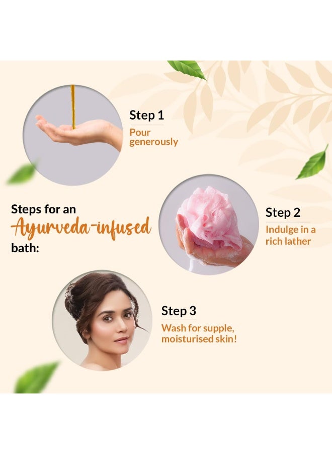 Medimix Ayurvedic Body wash, Sandal With Eladi Oil For Clear, Glowing And Tan-Free Skin 250ml + 50ml | Herbal Shower Gel | Paraben-free & Sulphate-free - Image 3