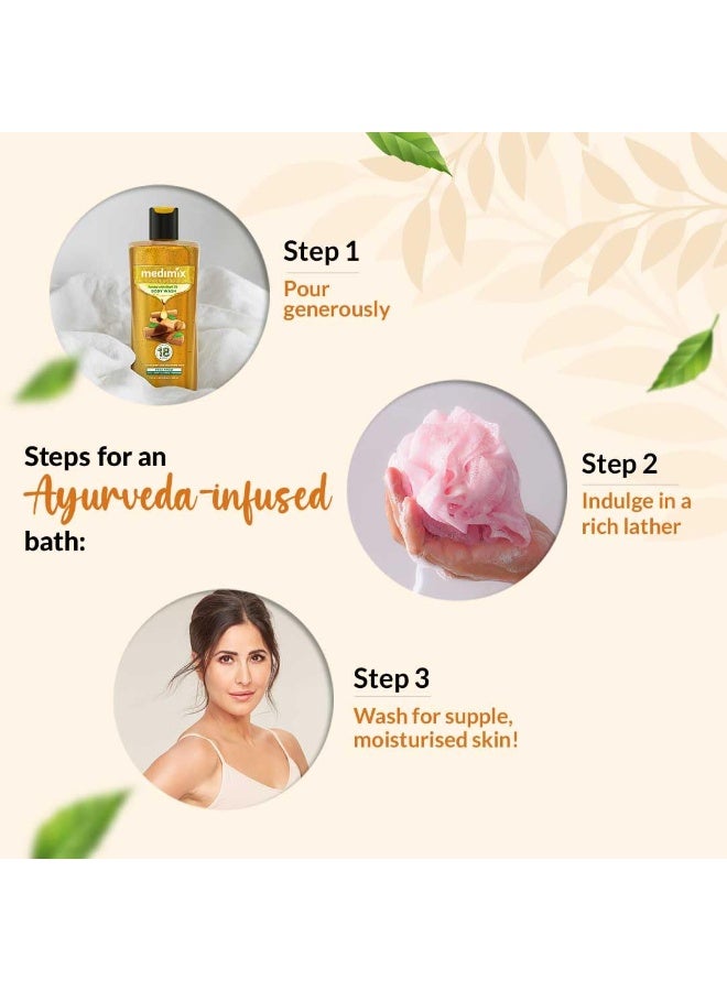 Medimix Ayurvedic Body wash, Sandal With Eladi Oil For Clear, Glowing And Tan-Free Skin 250ml + 50ml | Herbal Shower Gel | Paraben-free & Sulphate-free - Image 4