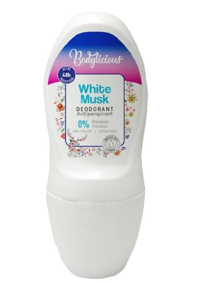 Bodylicious White Musk Antiperspirant Deodorant 50ML 