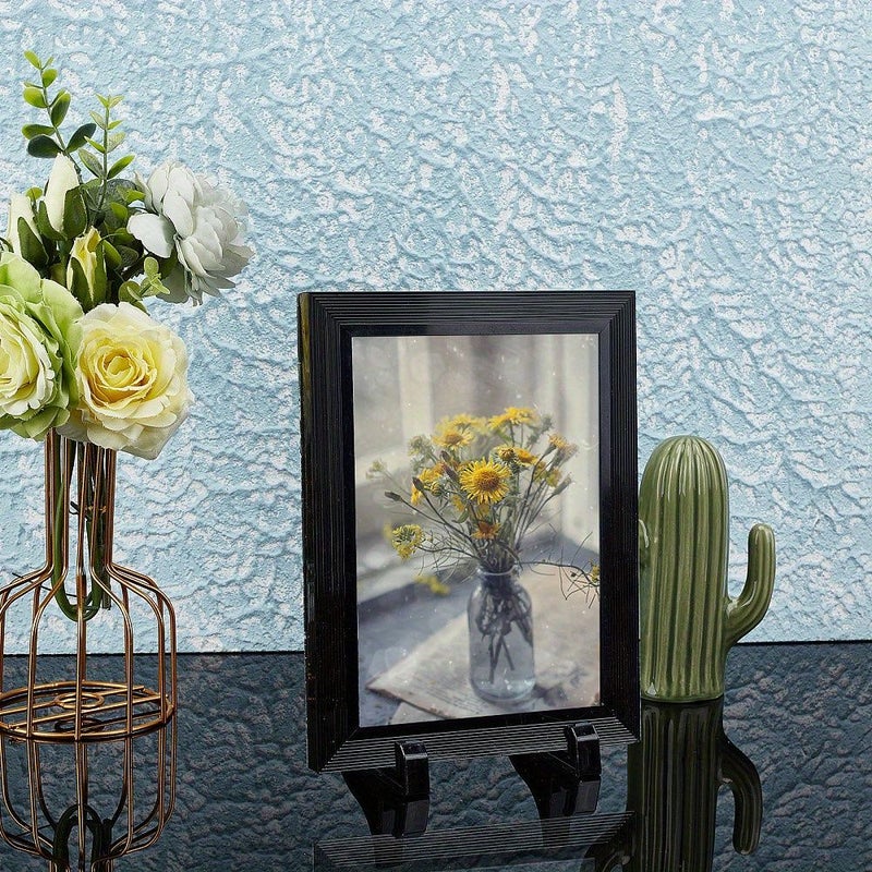 10 Transparent Plastic Photo Frame Display Stands Vertical Easel - Image 3