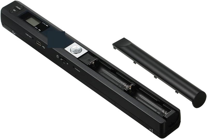 Document Scanners, Portable Scanner Mini Handheld Document Scanner, A4 Book Scanner JPG and PDF Format 300/600/900 DPI(Black) - Image 1