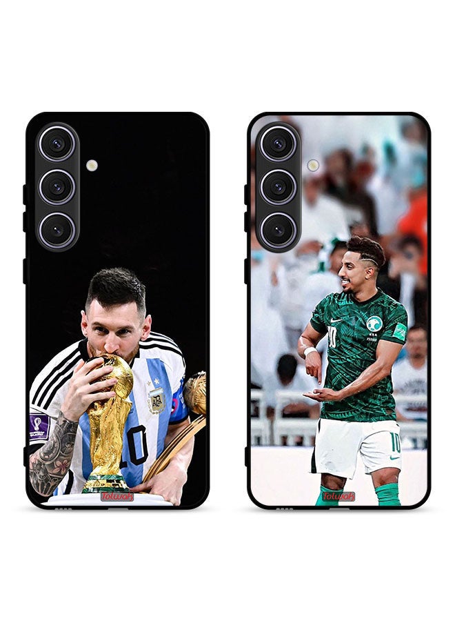 Tolwak Two Cases For Samsung Galaxy S24 Plus 5G Protective Covers Messi And Salem - Image 1