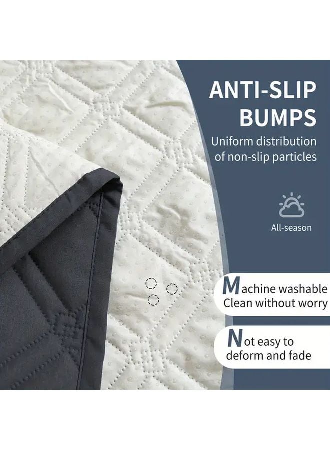 2Pcs Sand L Shaped Sofa Protection Pad Pet Resistant Furniture Cover Machine Washable - Image 4