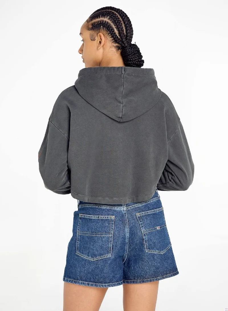 TOMMY JEANS Vintage Flame Cropped Fit Hoody