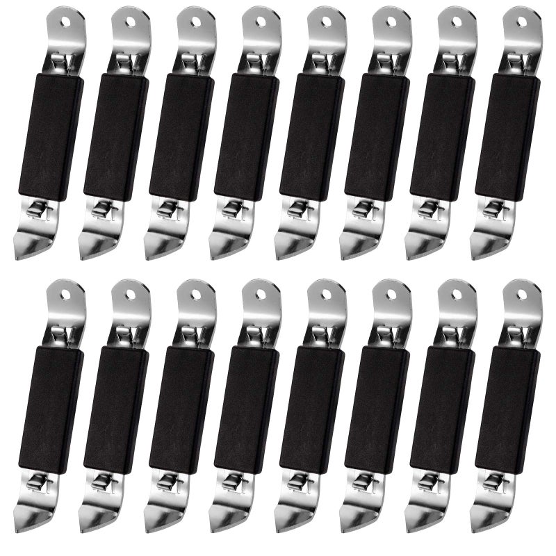 Hedume Hedume 16 Pack Magnetic Bottle Openers Heavy Duty Stainless Steel Bottle Openers Can Tapper Bottle Opener with Magnet for Home Camping Traveling 