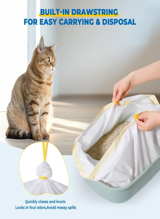KONE Cat Litter Box Liners, 26 Count Extra Durable Large Drawstring Kitty Litter Pan Bags, 30" x 17" - Image 5