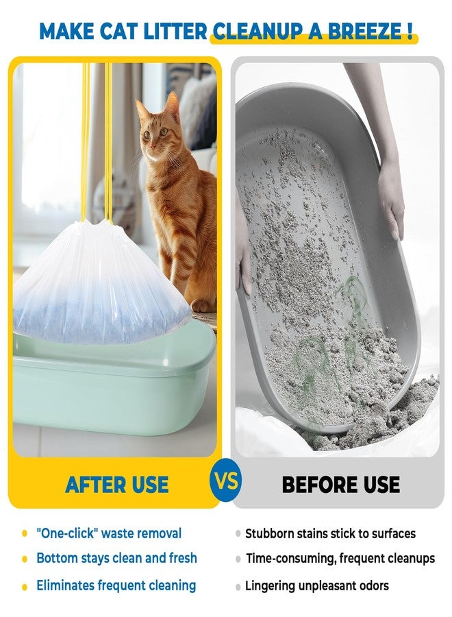 KONE Cat Litter Box Liners, 26 Count Extra Durable Large Drawstring Kitty Litter Pan Bags, 30" x 17" - Image 4