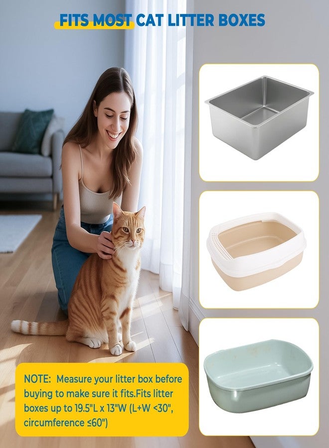 KONE Cat Litter Box Liners, 26 Count Extra Durable Large Drawstring Kitty Litter Pan Bags, 30" x 17" - Image 2