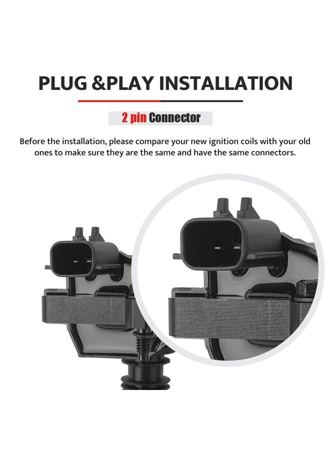 NPAUTO Ignition Coil Pack Replacement for 5.7L V8 2003 2004 2005 Dodge Ram 1500 2500 3500, Dodge Durango, 5.7 SLT ST Pickup, UF378, Set of 8 - Image 5