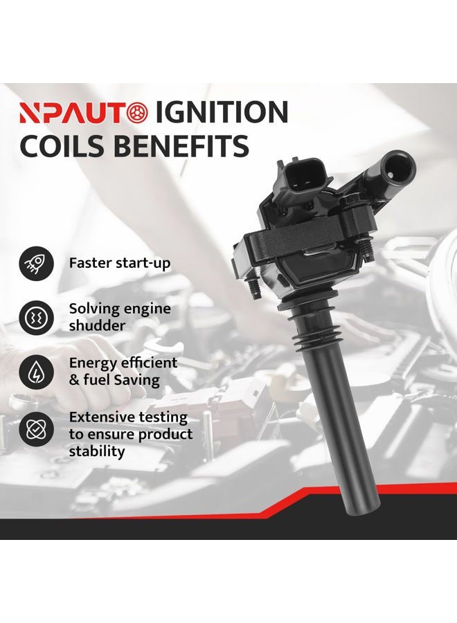 NPAUTO Ignition Coil Pack Replacement for 5.7L V8 2003 2004 2005 Dodge Ram 1500 2500 3500, Dodge Durango, 5.7 SLT ST Pickup, UF378, Set of 8 - Image 2