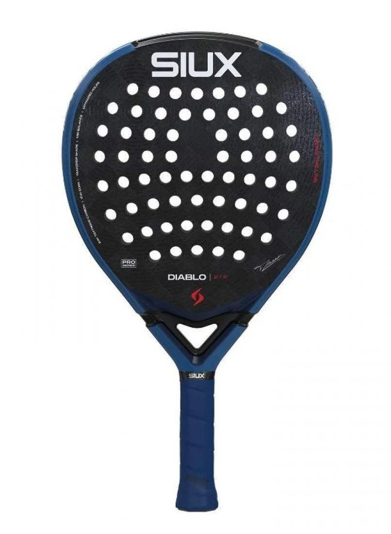 Siux Tino Libaak Diablo Pro 2026 Royal Blue Padel Racket - Image 1