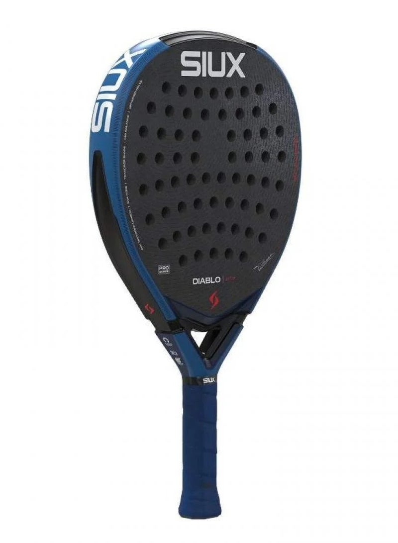 Siux Tino Libaak Diablo Pro 2026 Royal Blue Padel Racket - Image 2