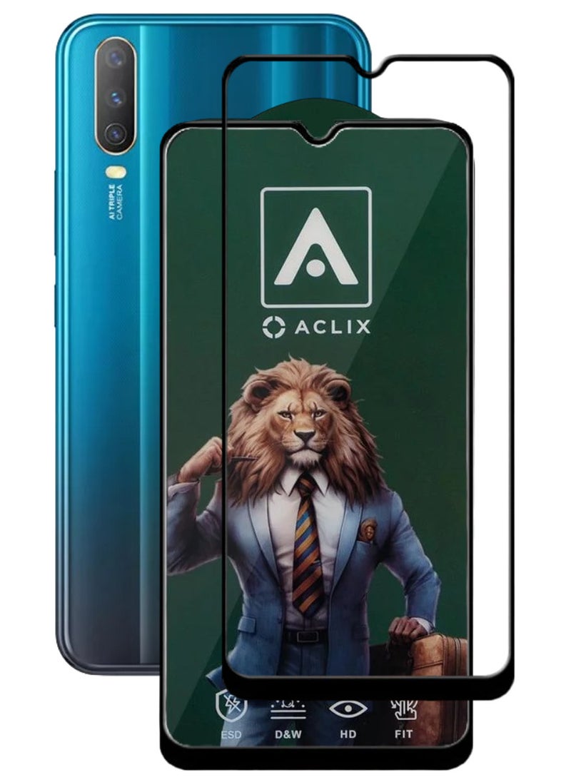 ACLIX Antistatic ESD Dustproof Premium Quality High Definition Tempered Glass Screen Protector Designed For vivo Y17 - Image 1