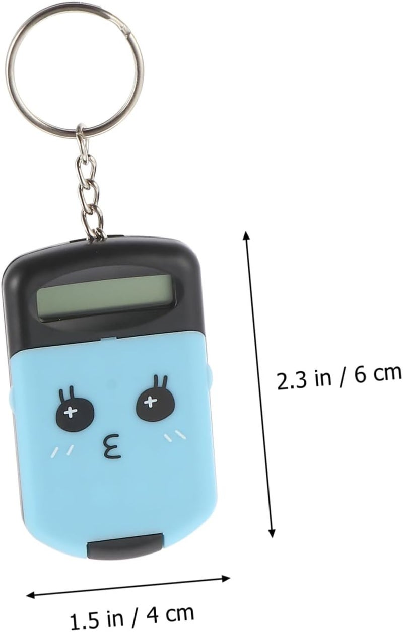 DOITOOL Mini Calculator Cartoon Design 2pcs Electronic Calculator Pack for Boys and Girls Students Exam School Supplies - Image 2