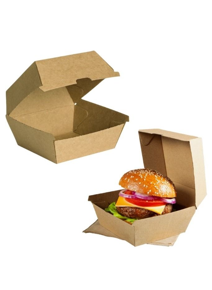 YASHTECH Compostable and Eco-friendly Kraft Burger Box Small 250 Pcs  - Image 2