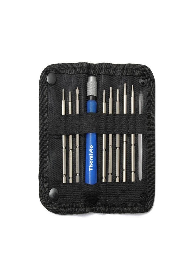 Themisto 9 IN 1 Screwdriver Tool Kit for Repairing Mobiles, PDA, Laptop with Screwheads and Tweezer - Image 1