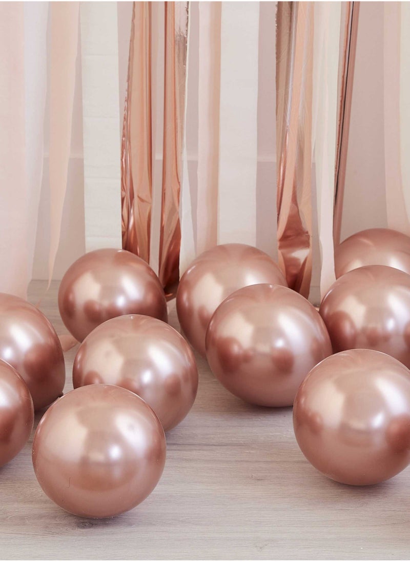 جينجر راي بالونات كروم روز جولد 5 بوصة - Image 1