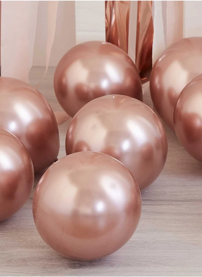 Ginger Ray Balloon Pack - 5 inch - Rose Gold Chrome