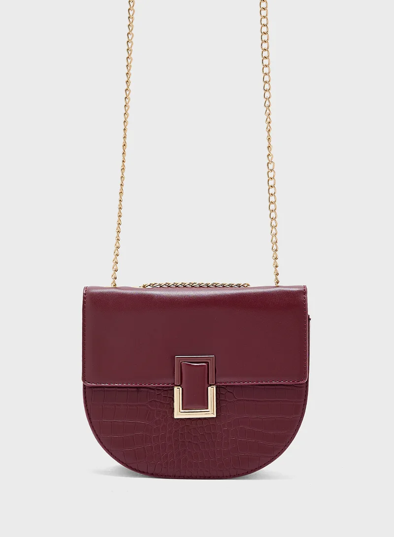 ايلا Metal Trim Crossbody