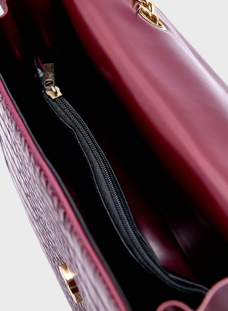 ايلا Metal Trim Crossbody