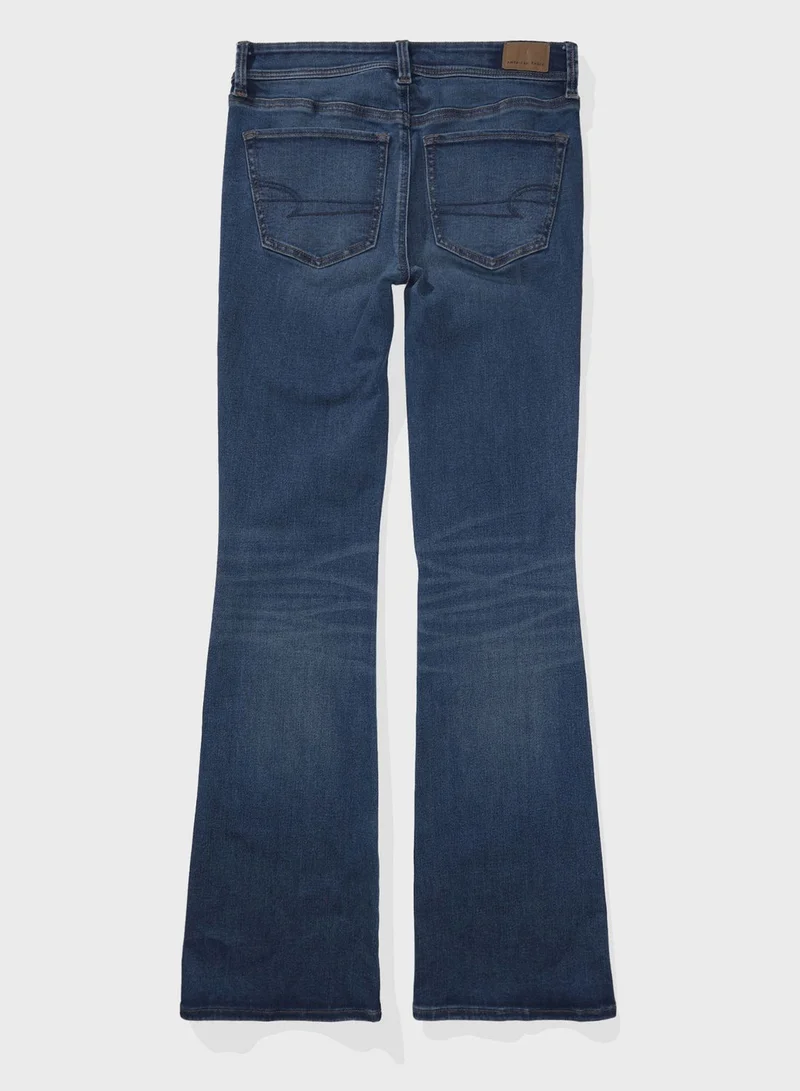 American Eagle Low Rise Straight Fit Flared Jeans