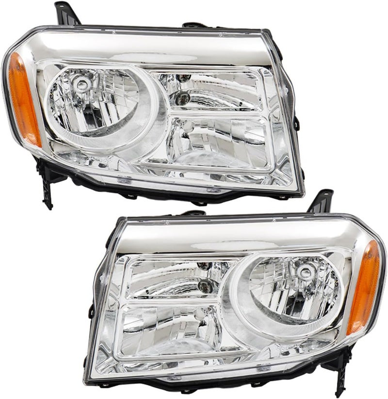 TJHSM Headlight Assembly Replacement for 2012-2015 Honda Pilot - Left & Right Side - Image 2
