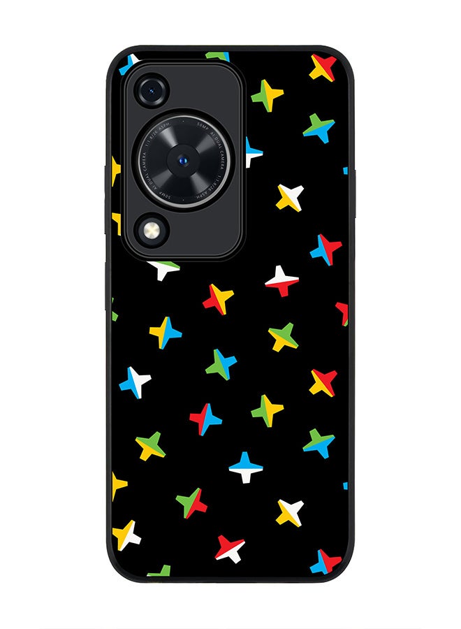 Stylizedd Rugged Black edge case for Huawei nova Y72 / Huawei Enjoy 70 4G, Slim fit Soft Case Flexible Rubber Edges Anti Drop TPU Gel Thin Cover - Twofaced Ex's - Image 1