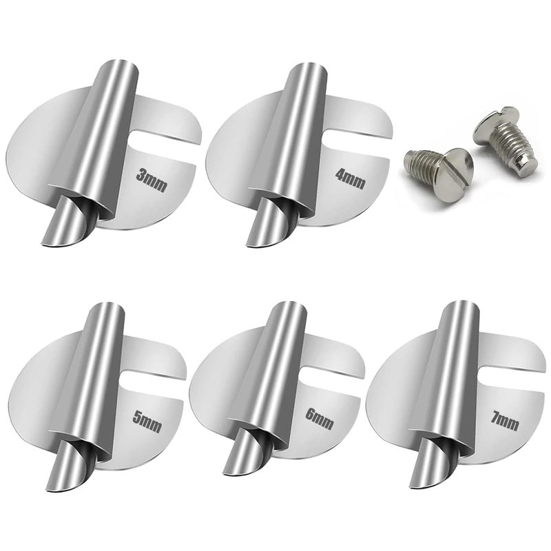 Fbshicung Universal Sewing Rolled Hem Foot 37mm Wide Hem Pressure Foot with 2pc Needle Plate Screws Curved Scroll Hemmer Sewing Accessory