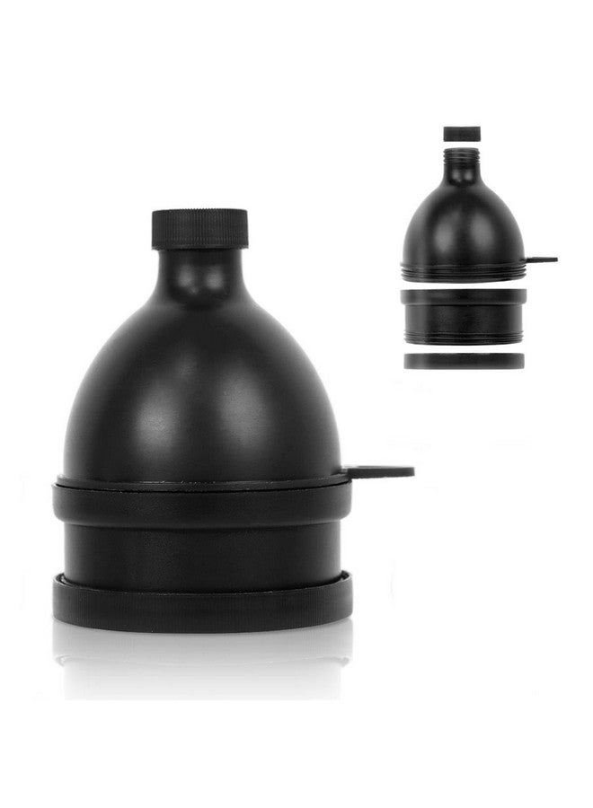 HANNEA® Protein Powder Funnel, 3 Compartment Pill Storage with Reinforced Caps to Stop Spills Supplement Container Set, Portable Protein Powder Container To Go & Dispenser Tablet - Image 1