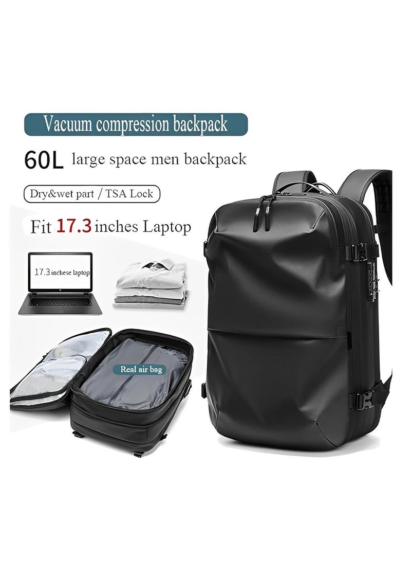 Skycare 60L Business Travel Waterproof Backpack, Multi-functional Large Capacity Expandable Computer Bag for Handheld or Shoulder Carry - Image 3