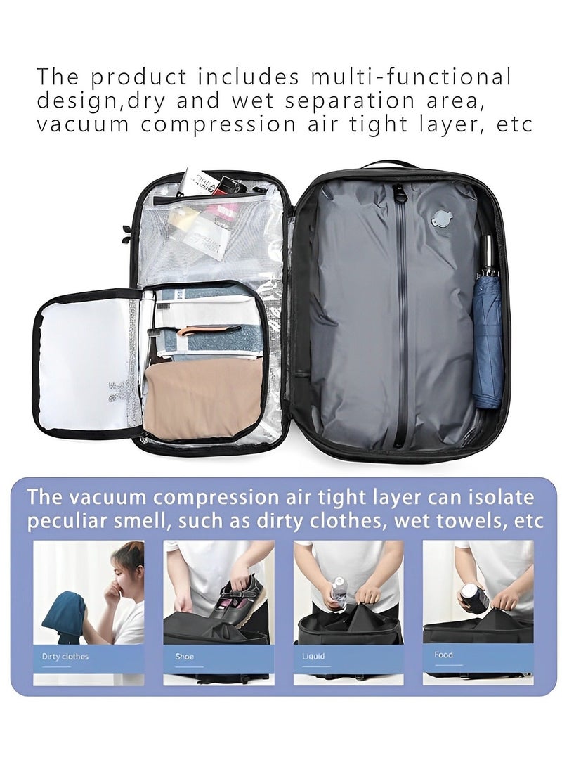 Skycare 60L Business Travel Waterproof Backpack, Multi-functional Large Capacity Expandable Computer Bag for Handheld or Shoulder Carry - Image 4