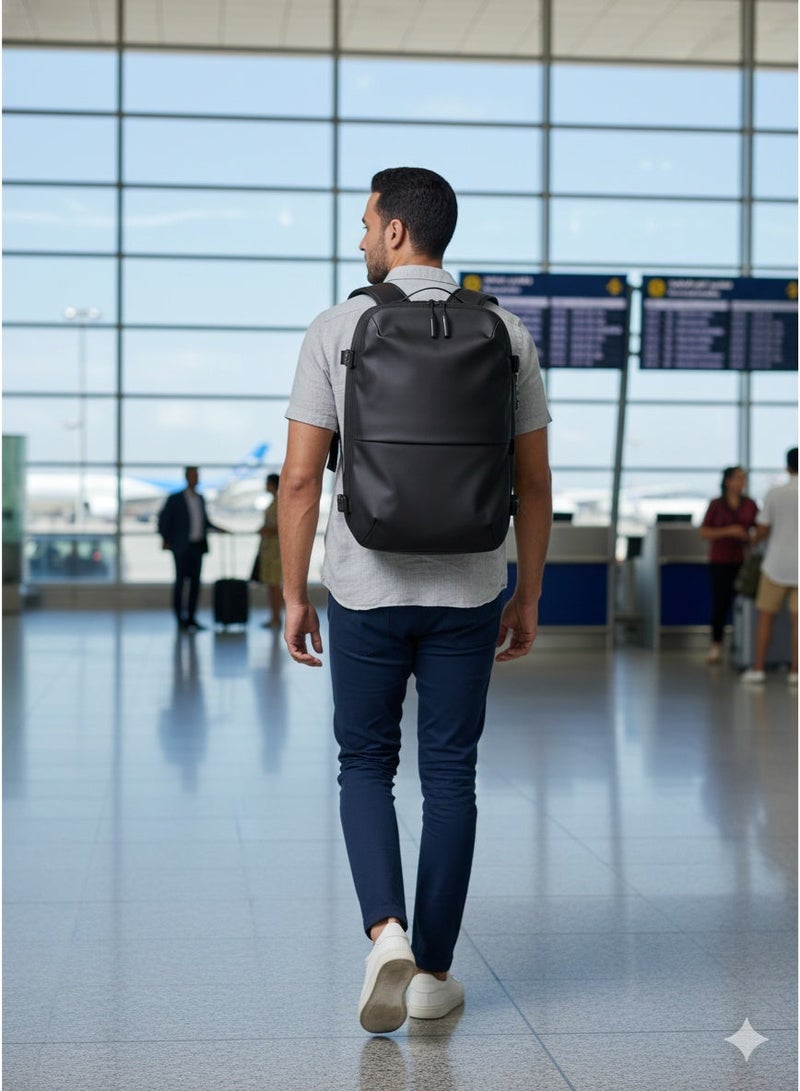 Skycare 60L Business Travel Waterproof Backpack, Multi-functional Large Capacity Expandable Computer Bag for Handheld or Shoulder Carry - Image 2